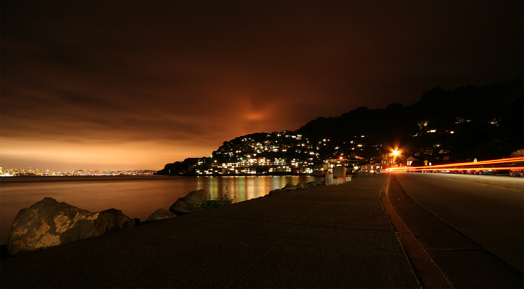 Looking away from downtown, Sausalito, CA.