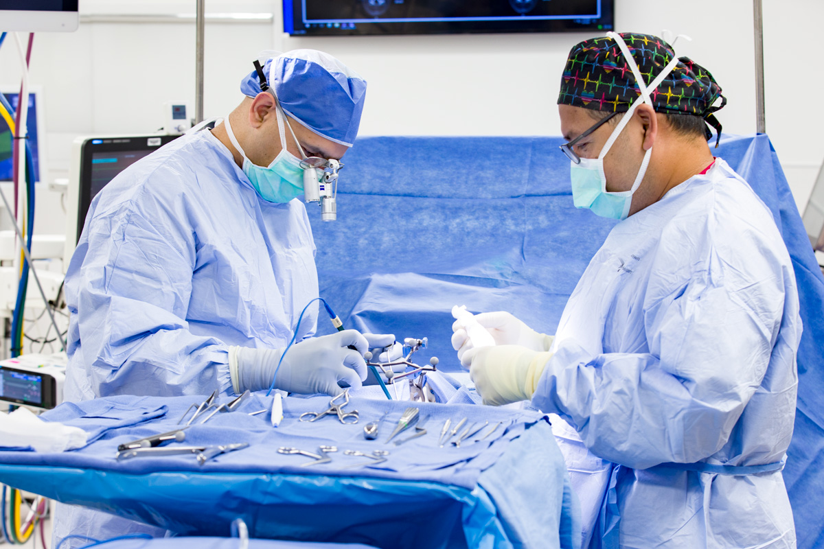 Healthcare photography in surgical operating room of hospital